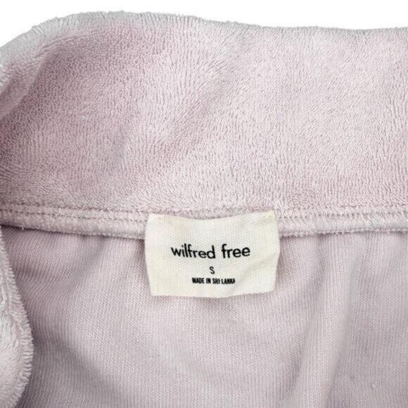 Aritzia Wilfred Free Terry Pull On Mini Skirt In Pink Size Small - Picture 3 of 5